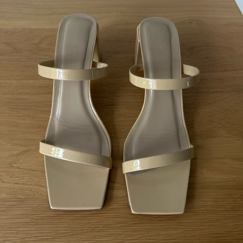 By Far Beige Tanya Sandals